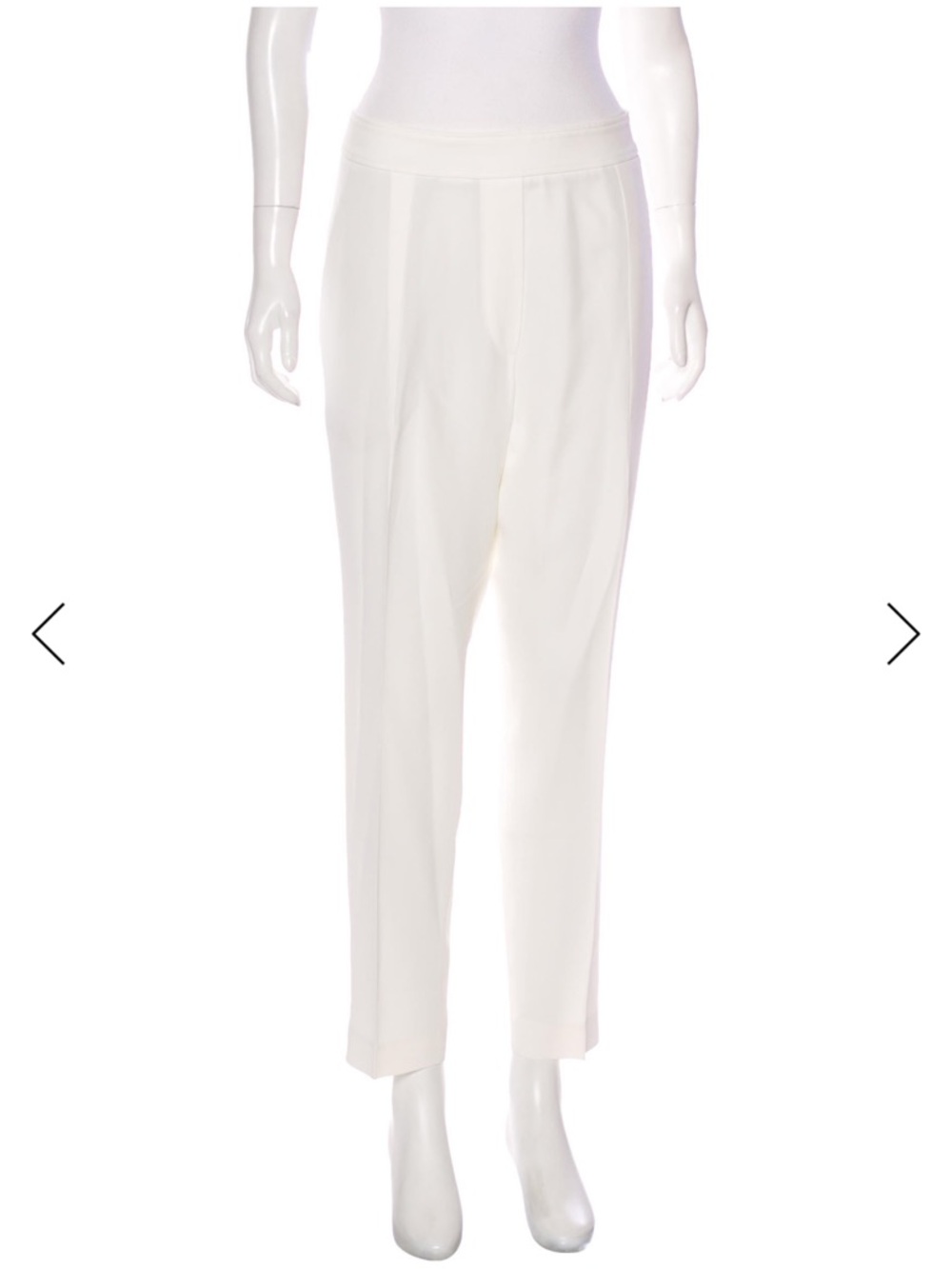 Brunello Cucinelli Cream Straight-Leg Pull-On Pants